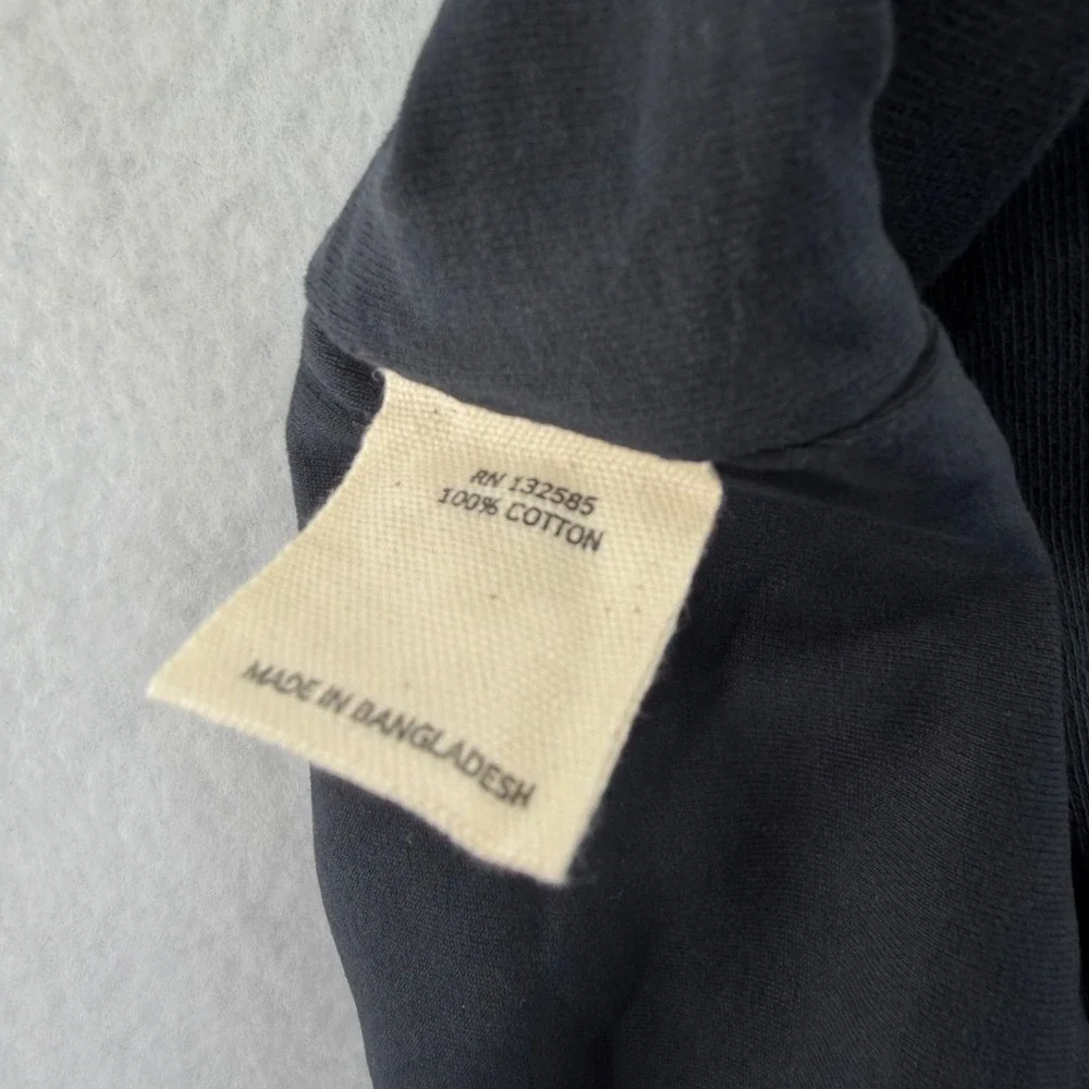 Grey State Funnel Neck Neck Warmer Blackwash Cotton O/S NWT